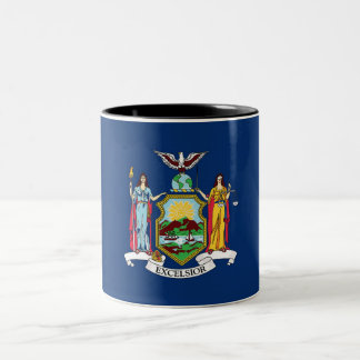 Taza de café del Dos-Tono de la bandera del Estado