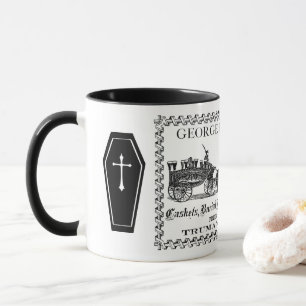 Taza de café del empresario de pompas fúnebres