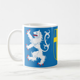 Taza de café del escudo de armas de HALLAND