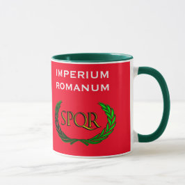 Taza de café del escudo del imperio romano