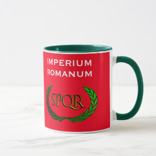 Taza de café del escudo del imperio romano