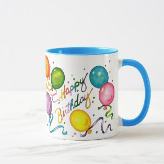 Taza de café del feliz cumpleaños