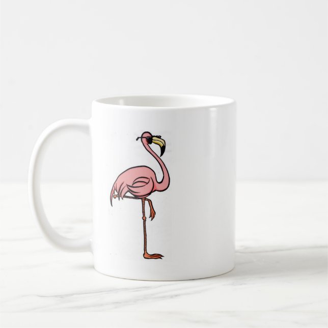 taza de café del flamenco de la diversión (Izquierda)