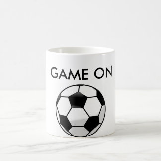 Taza de café del fútbol