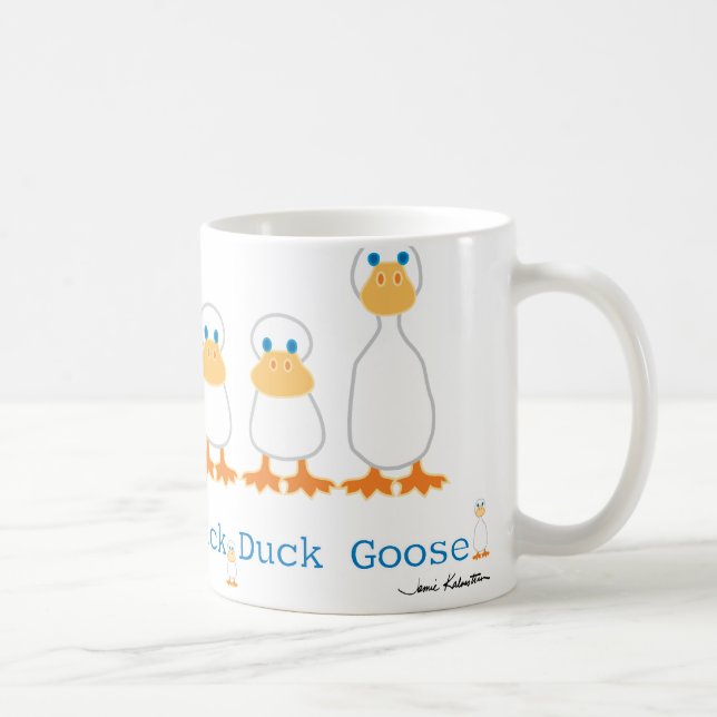 Taza de café del ganso del pato del pato (Derecha)