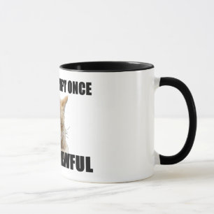 Taza de café del gato del zen