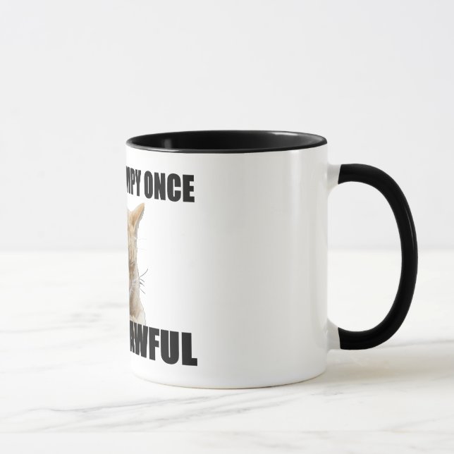 Taza de café del gato del zen (Derecha)