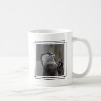 Taza de café del genio de la nutria