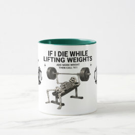 Taza de café del gimnasio de levantamiento de pesa