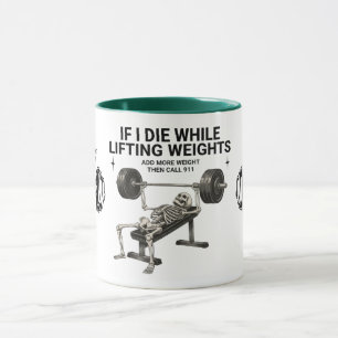 Taza de café del gimnasio de levantamiento de pesa