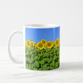 Taza de café del girasol