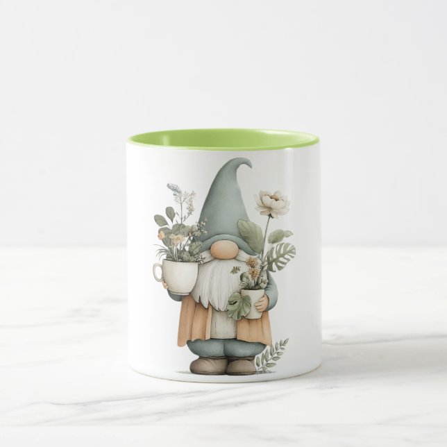 Taza de café del gnomo de las flores (Centro)