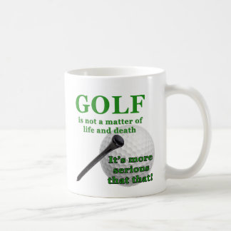 Taza de café del golf