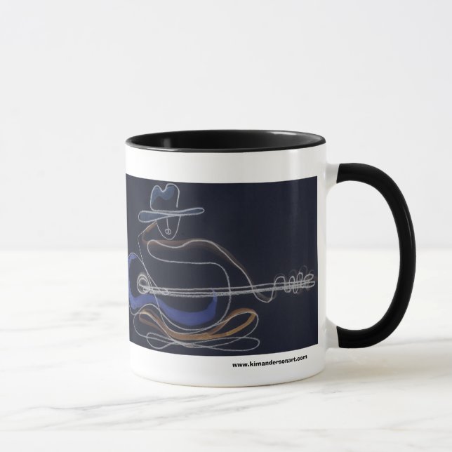 Taza de café del guitarrista del vaquero (Derecha)