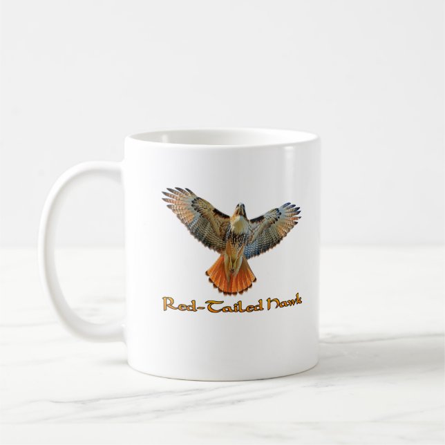 Taza de café del halcón de cola roja (Izquierda)