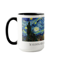 Taza de café del hombre estrellado.
