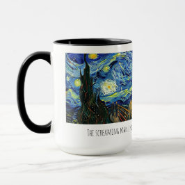 Taza de café del hombre estrellado.