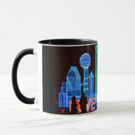 Taza de café del horizonte de Dallas