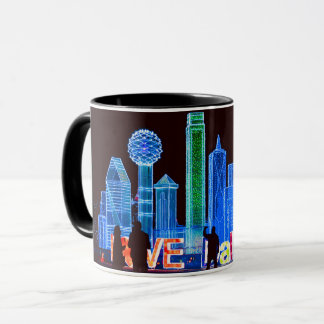 Taza de café del horizonte de Dallas