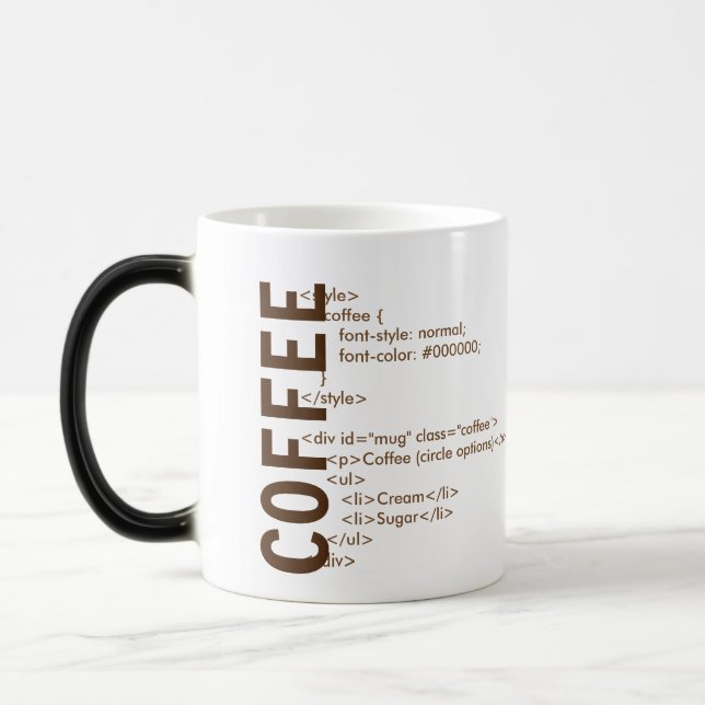 Taza de café del HTML (Izquierda)