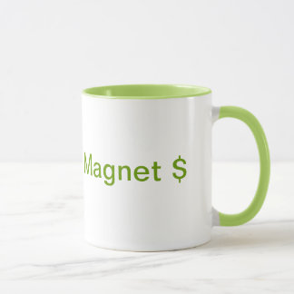 Taza de café del imán del dinero