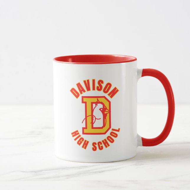 Taza de café del instituto Davison Michigan (Derecha)