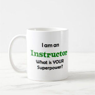 taza de café del instructor