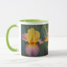 Taza de café del jardín del iris