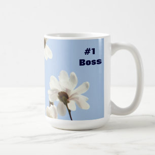 Taza de café del jefe #1 regalos Magnolias Cielo A