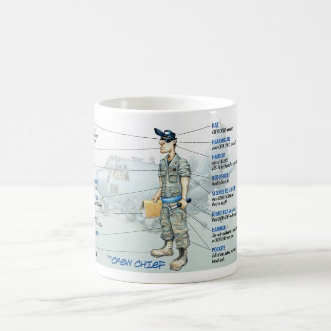 Taza de café del jefe de equipo C-130 11Oz (Centro)