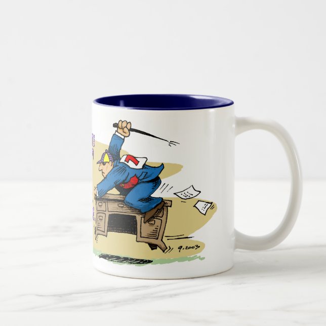 Taza de café del jinete del escritorio (Derecha)