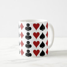 Taza de café del juego del naipe