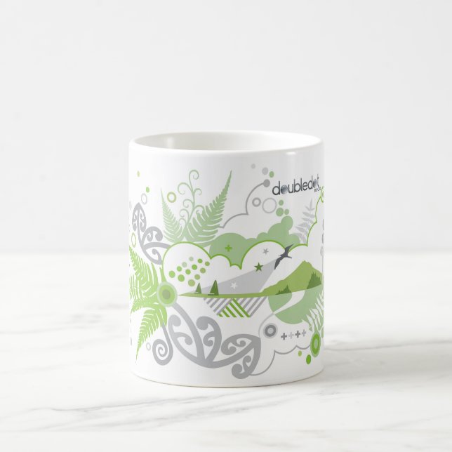 Taza de café del kiwi de los medios de Doubledot (Centro)