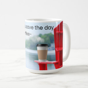Taza de café del lago