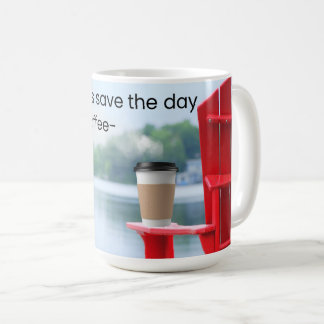 Taza de café del lago