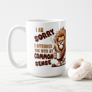 Taza de café del león gruñón – cita sarcástica div