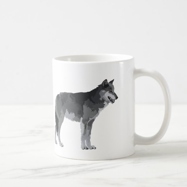 Taza de café del lobo gris (Derecha)