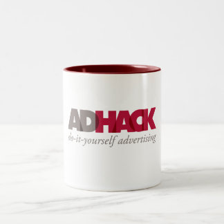 Taza de café del logotipo de AdHack
