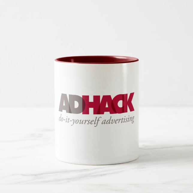 Taza de café del logotipo de AdHack (Centro)
