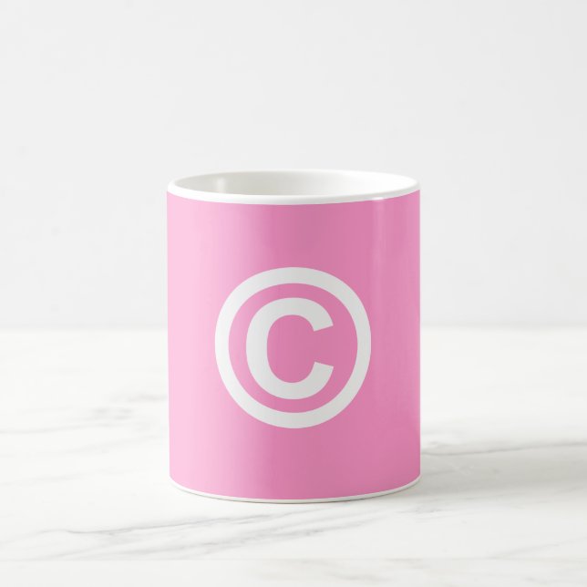 Taza de café del logotipo de Copyright (Centro)