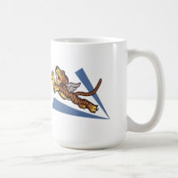 Taza de café del logotipo de Flying Tigers