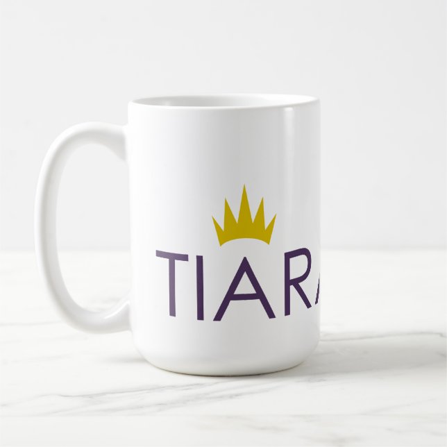 Taza de café del logotipo de la tiara (Izquierda)