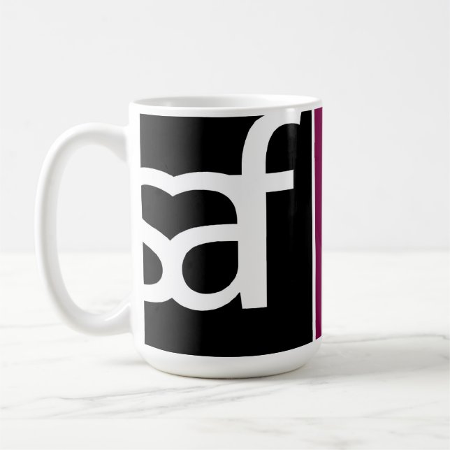 Taza de café del logotipo del SAF (Izquierda)