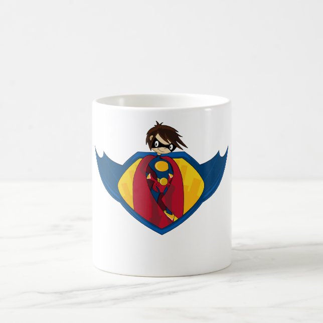 Taza de café del logotipo del super héroe (Centro)