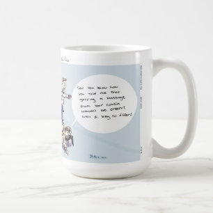 Taza de café del masaje del Unicycle de los tebeo