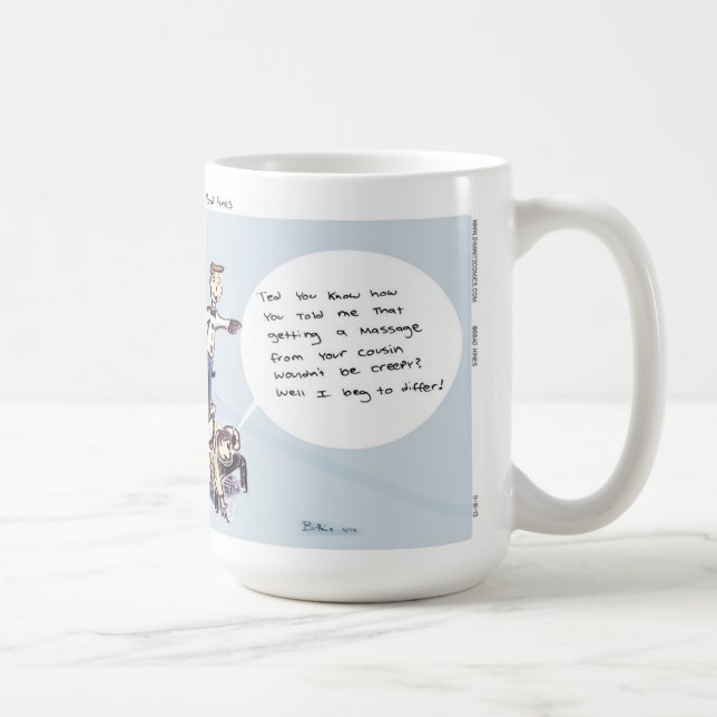 Taza de café del masaje del Unicycle de los tebeos (Derecha)