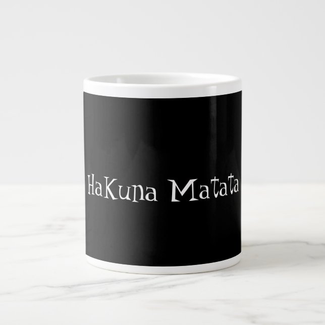 Taza de café del matata de rey Hakuna del león (Frente)