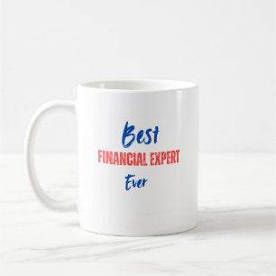 Taza de café del mejor experto financiero