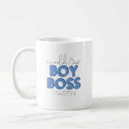 Taza de café del mejor jefe chico del mundo