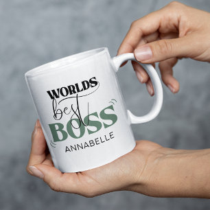 Taza de café del mejor jefe del mundo